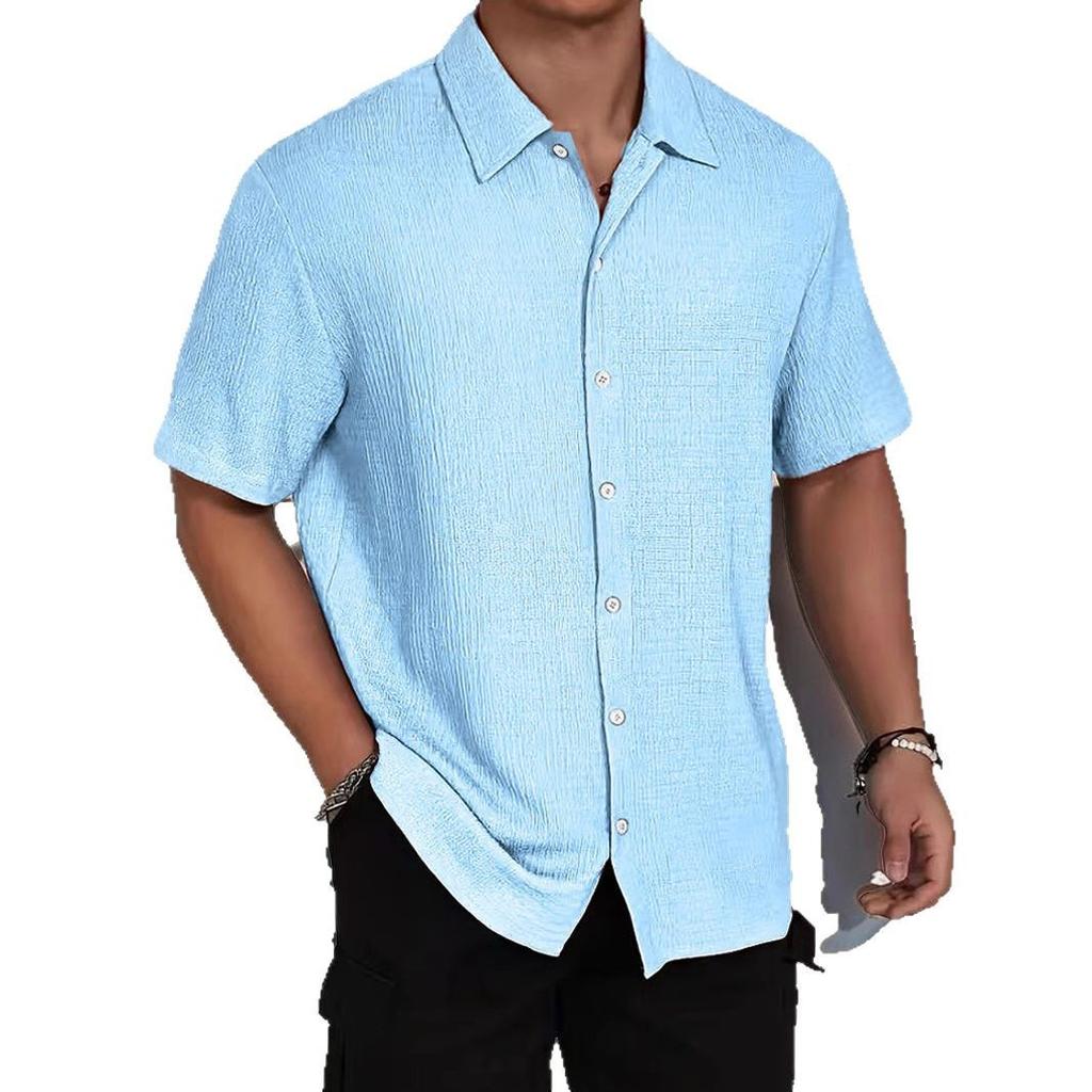 Men's short-sleeved commuter shirt casual out wish men