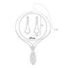Temperament Luxury Shiny Rhinestone Necklace Earrings Two-piece Set, Fashion Bridal Jewelry Set