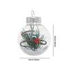 12Pcs Christmas Transparent Ball Ornament 6cm Clear Plastic Balls Shatterproof for Home Xmas Tree Decoration