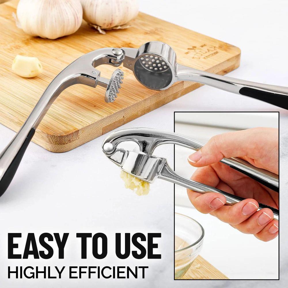 Ergonomic Handle Kitchen Garlic Press Manual Garlic Mincer Tool  Kitchen Accessories