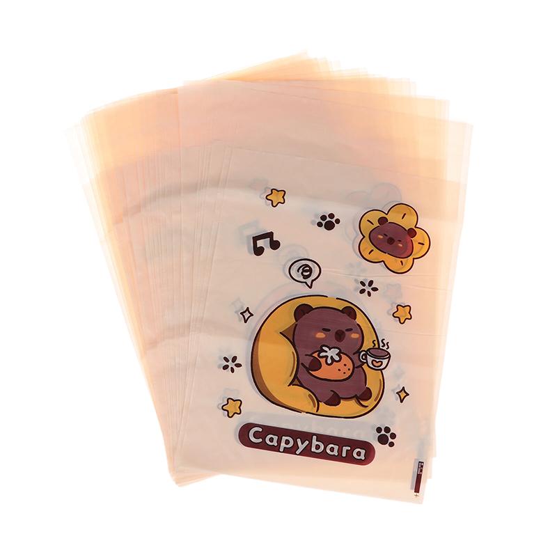15/30Pcs Portable Universal Auto Door Seat Household Thickened Desktop Trash Can Cartoon Capybara Car Disposable Garbage Bag
