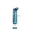 750ml/1000ml Tritan Material Wasserflasche mit Strohhalm Umweltfreundlich Langlebig Fitnessstudio Fitness Outdoor Sport Shaker Trinkflasche