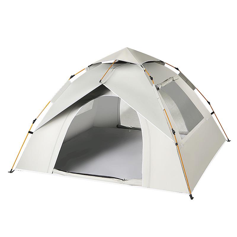 Automatic Outdoor Folding Camping Tent with Silver Coating - Rainproof and Durable