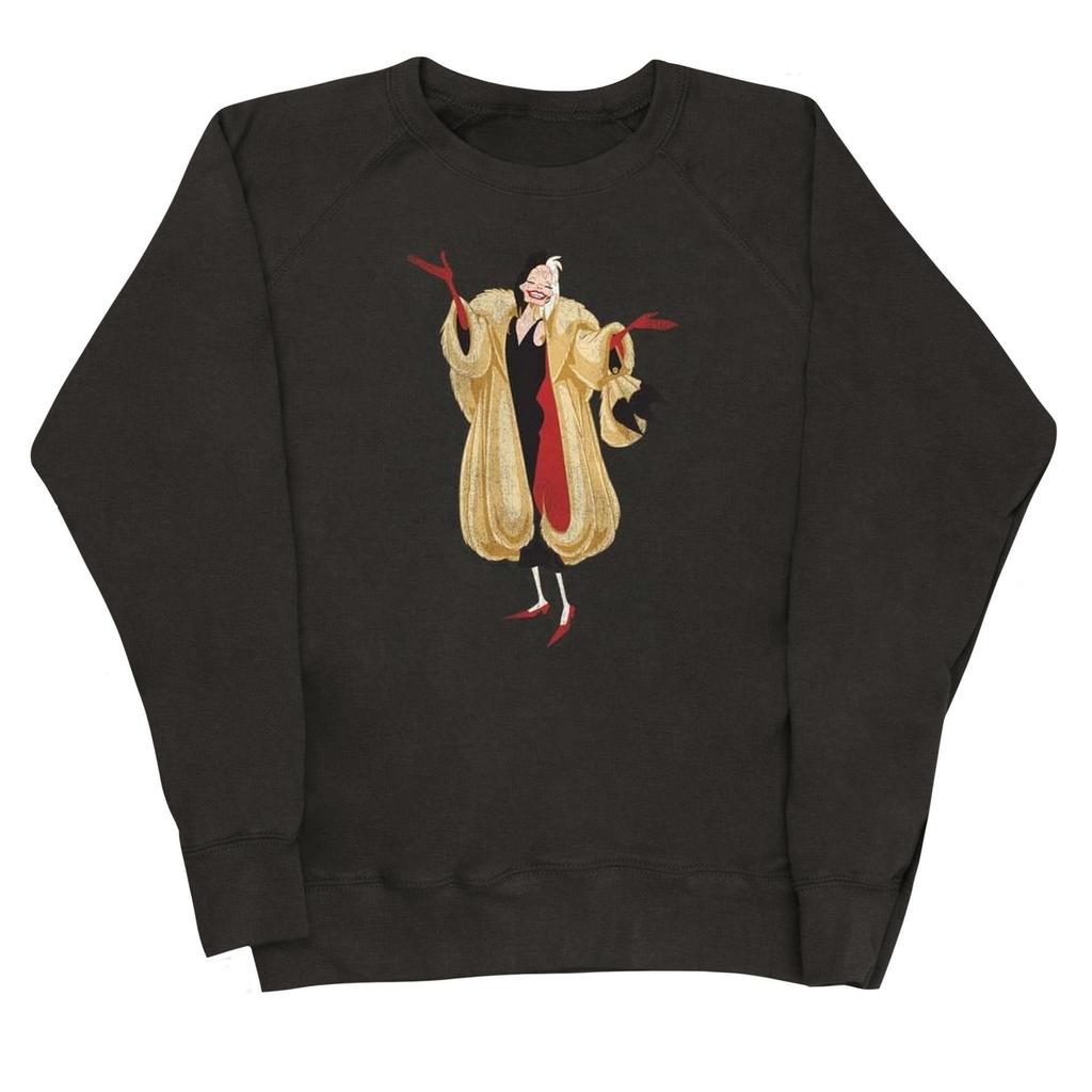 101 Dalmatians Womens/Ladies Classic Cruella De Vil Heather Sweatshirt