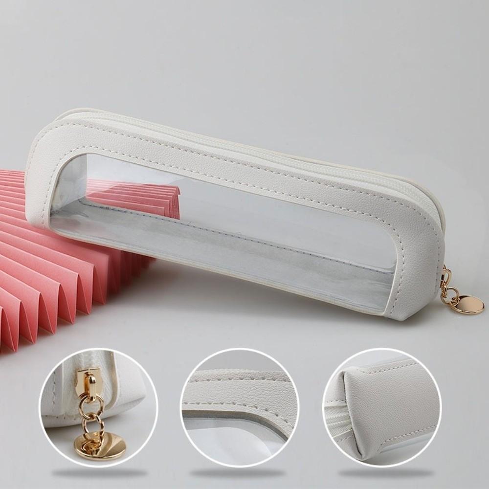 Waterproof Makeup Brush Bag Visible Makeup Organizer Pencil Case  for Brushes Lipsticks