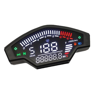 Tacômetro de motocicleta, odômetro, display LCD, tacômetro eletrônico, odômetro, à prova d'água, alta precisão para modificação Vortex200
