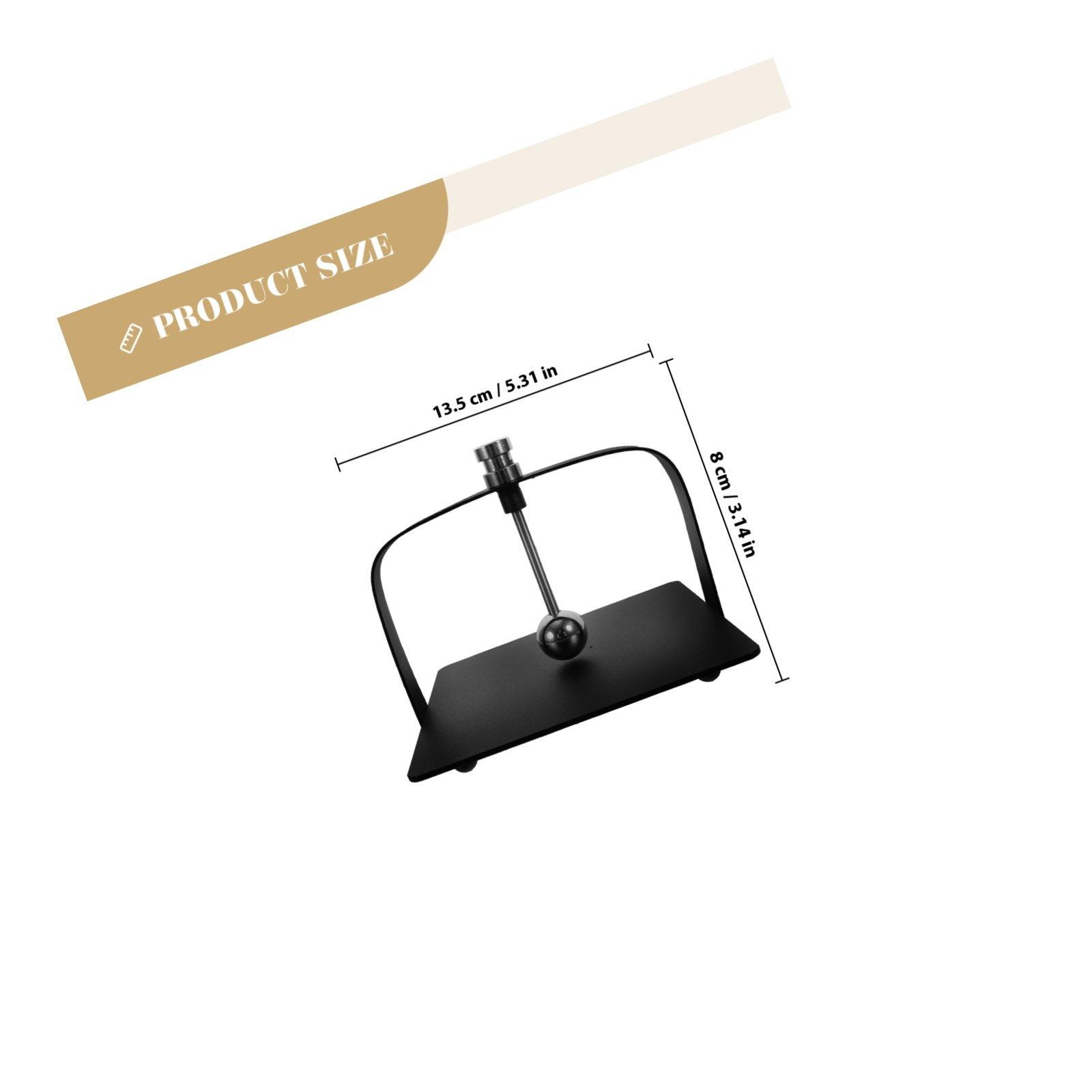 

1Pcs Stainless Steel Tissue Rack Black Freestanding Napkin Holder Table Organizer Paper Household Storage Rack