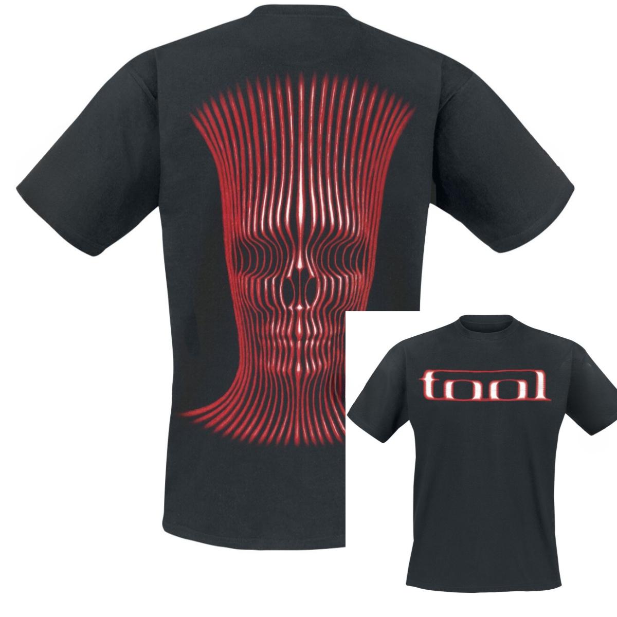 Grid Skull  Tool T-Shirt Men Women Vintage Metal Rock Band Graphic Tee 100% Cotton  Summer Streetwear Top S разноцветный