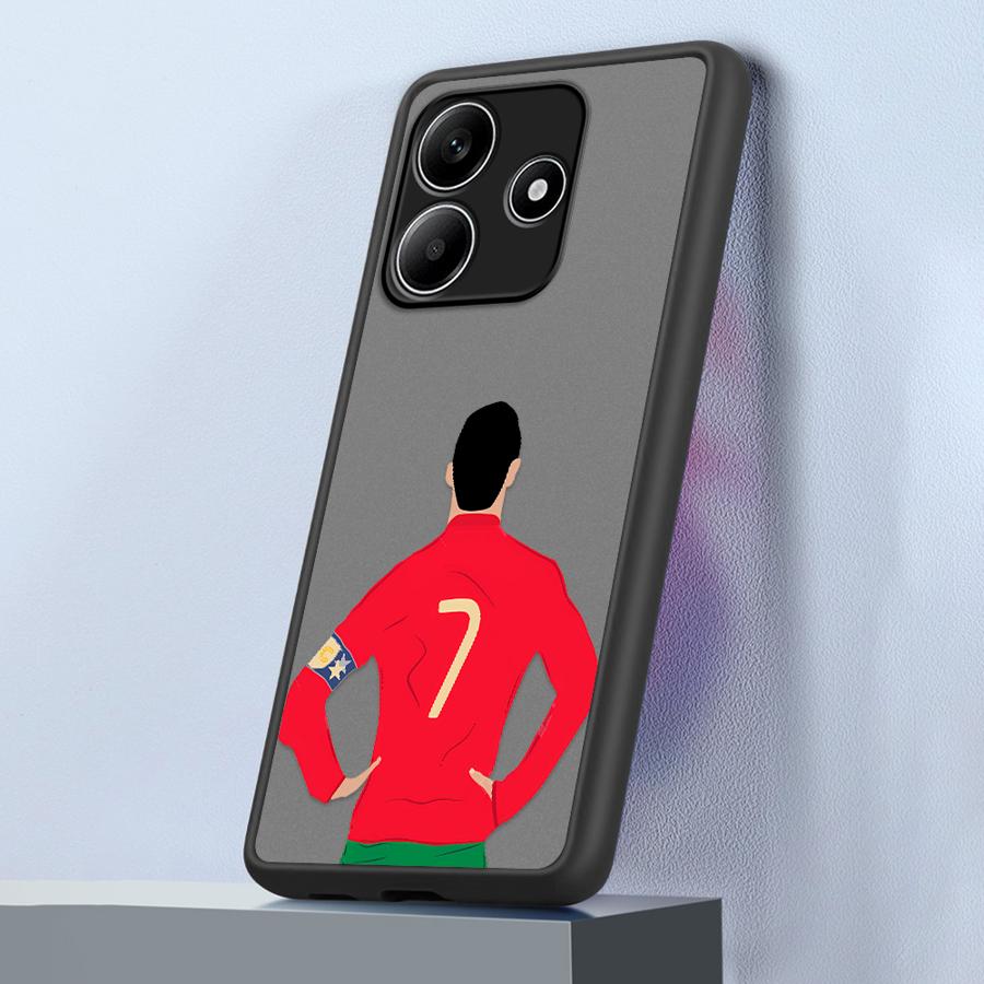 FootBall Number 7 10 Case for Xiaomi Redmi Note 14 13 Pro Plus 13C 14C 9S 11 10 12 A4 Funda Back Phone Cover
