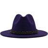 Women S British Style Cashmere Large Brim Fedora Hat 56 58cm