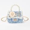 Дитяча мила мультяшна сумка через плече з перлами та гаманець для дівчаток