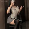 Xianyi Japanischer Stil Plissee-Rock & Kurzarmhemd JK Uniform für Damen