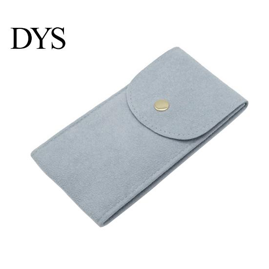 Bracelet Storage Bag Watch Anti-wear Anti-scratch Shock-proof Press Button Short Velvet Necklace Snap Design Portable Jewelry Packing Pouch Daily Use