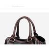 Retro Leather Female Multi-pockets Shoulder Crossbody Bags for Women Large Capacity Handbag Messenger Tote Bag