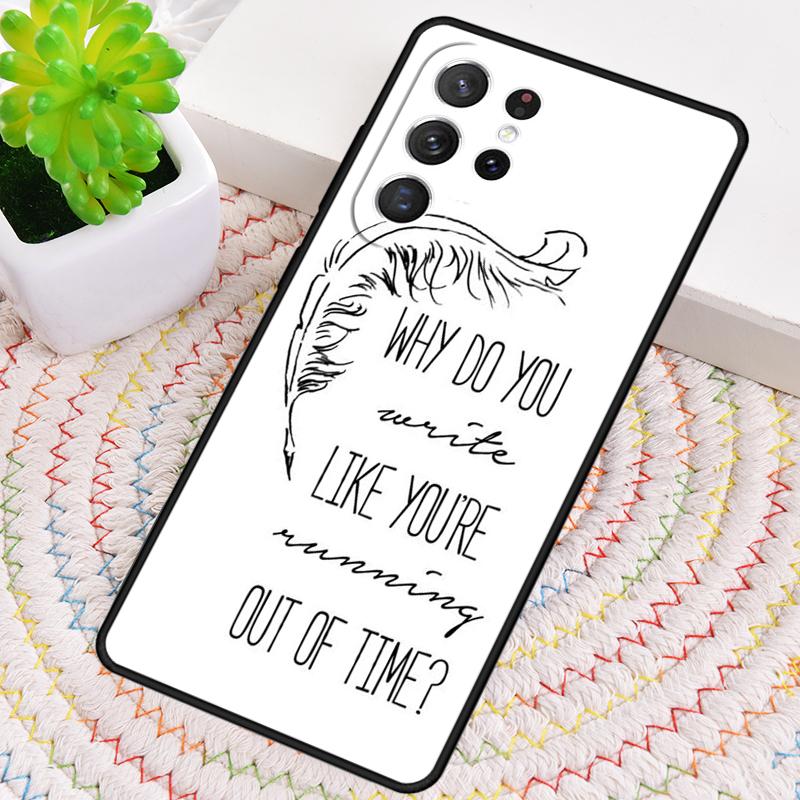 Hamilton Musical Lyrics Silicone Phone Case For Samsung Galaxy note 10 pro S26 S25 S24 S23 S22 S21 Plus S25Ultra Capa Cover