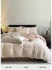 *Class A Jacquard Cotton 4-Piece Thick Flannel Wave Bedding Set, 1.8m*
