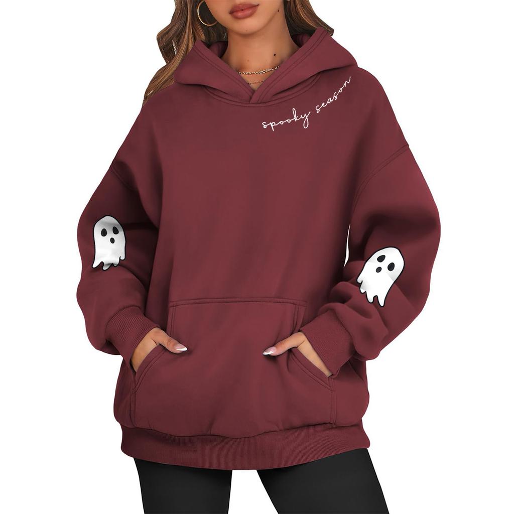 Dámské mikiny Oversized mikiny s dlouhým rukávem Ležérní svetr mikiny s kapucí