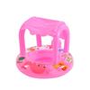 Inflatable Infant Swimming Seat with Canopy - Cartoon Design and Sunshade