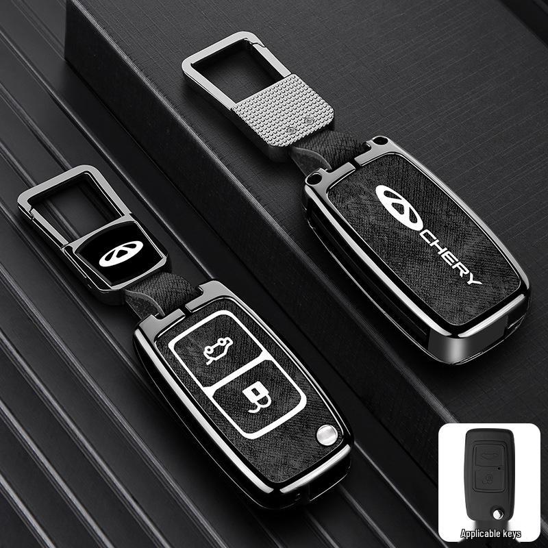 Zinc Alloy Key Shell Covers for Chery, Tiggo 8, 7 Plus - Full Coverage, 5x Anti-Drop Protection