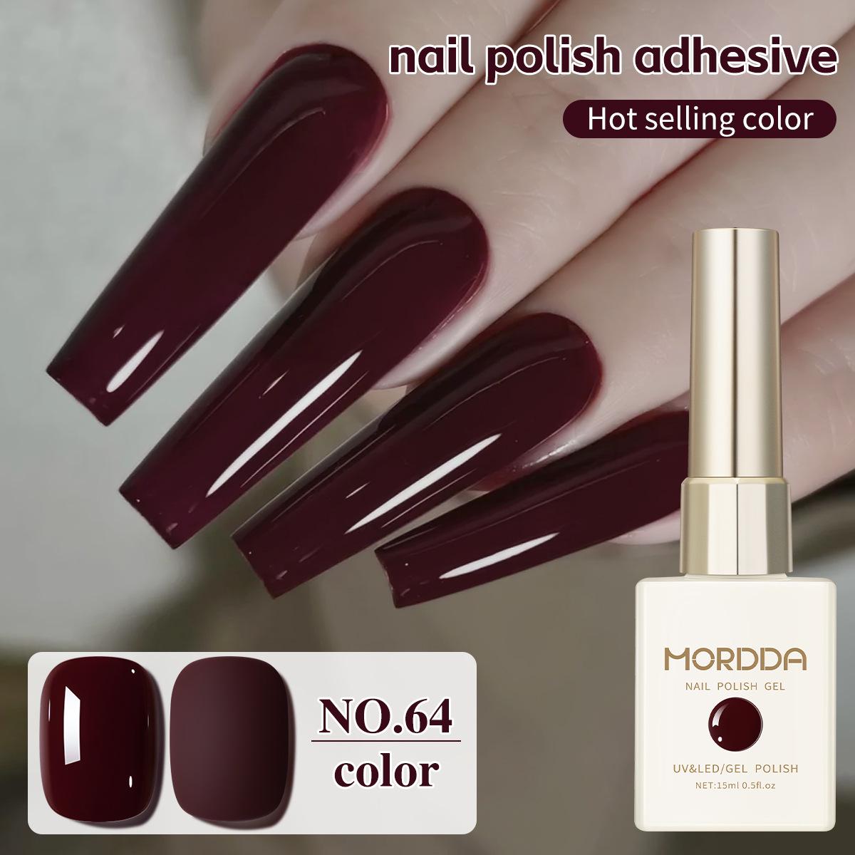 

2025 Cherry Wine Red Nail Polish - Salon Quality, Long-lasting & Strong for Autumn/Winter