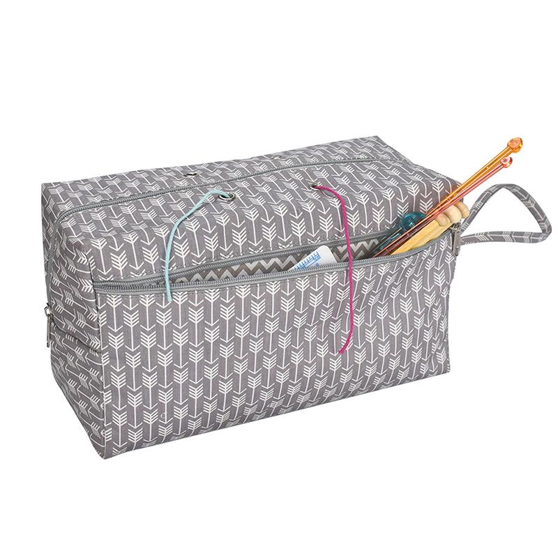 Garnaufbewahrungstasche Organizer mit Unterteilung zum Häkeln Stricken Organisation