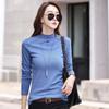 Women's 3XL Bottoming Shirt, Long-sleeved, Half-turtle Collar, Large Size, Versatile Autumn and Winter Style Inner Wear, Warm Tops
