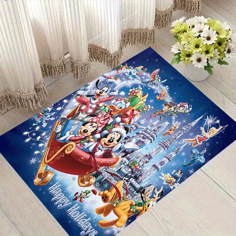 

1pc Mickey-and-friends Carpet Area Rug, Bedroom, and Playroom Durable, Stain-Resistant, and Easy To Clean, Living Room 60cm by 90cm