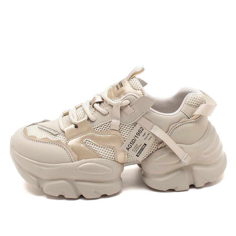 Augustine casual dad shoes women's spring and autumn 2025 new Internet celebrity platform soft sole student sports shoes ins