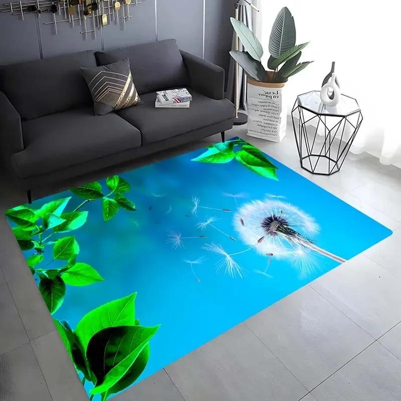 Cherry Blossom Landscape Pattern Floor Mat Door Front Decoration Home Living Room Floor Mat