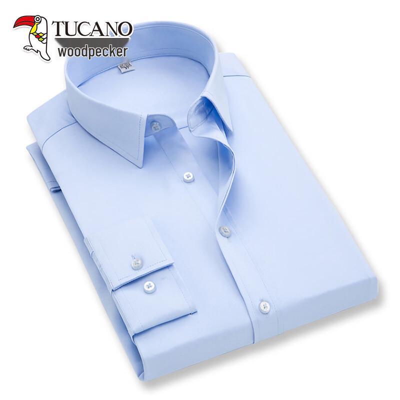 Men s Non-Iron Long Sleeve Business Casual Shirt 38/M