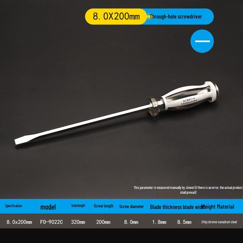 Industrial Grade Magnetic Screwdriver Set - Super Hard, Impact Resistant, Flat & Phillips Slotted Heads