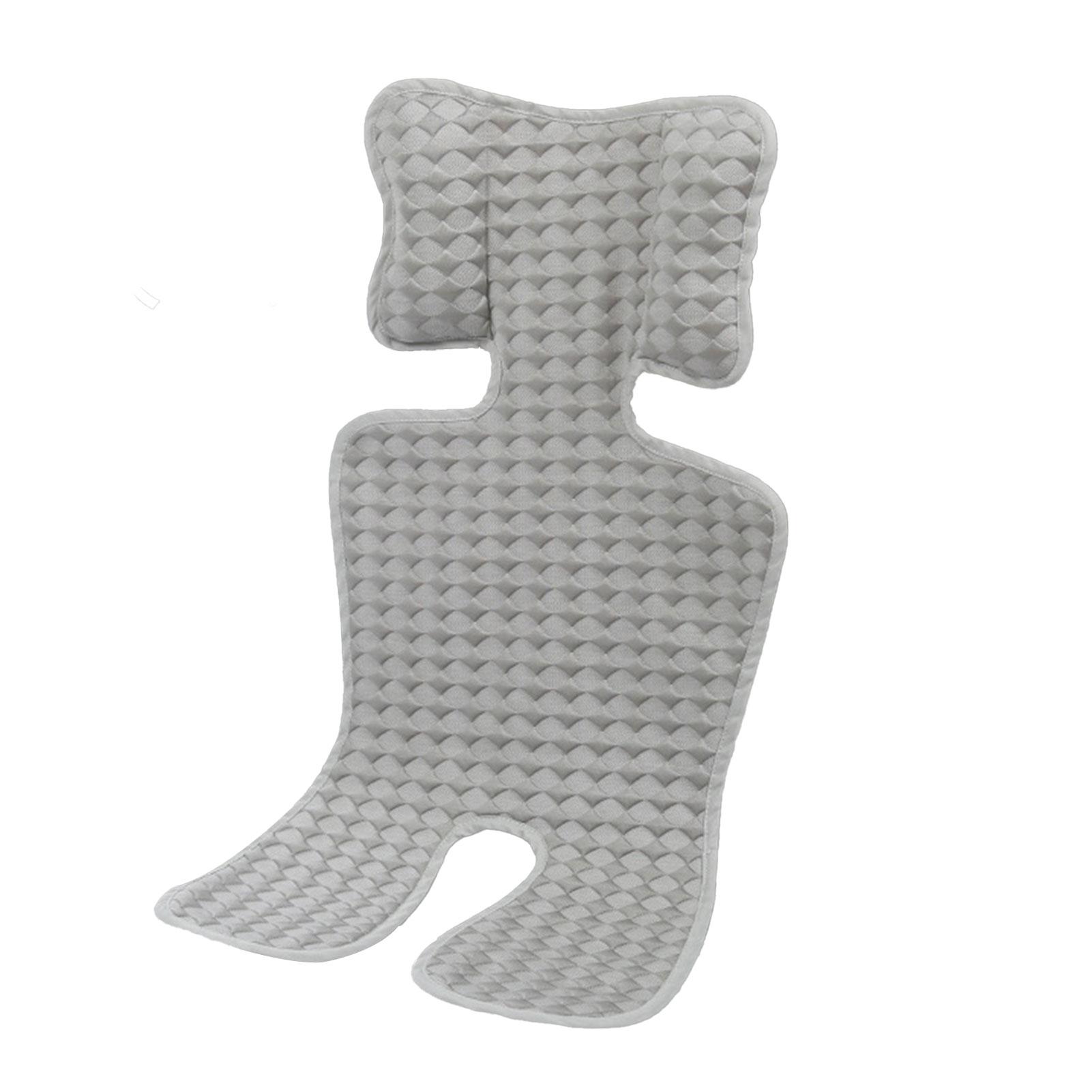 

Infant Stroller Cooling Pad Baby Pushchair Cushion Summer Breathable Cool Liner Mat Reusable Strollers Washable Pad Kids Chair сірий