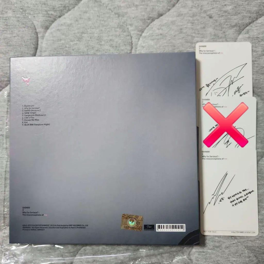 [USED] Final sale price SHINee Why So Serious? trading cards (3 cards)