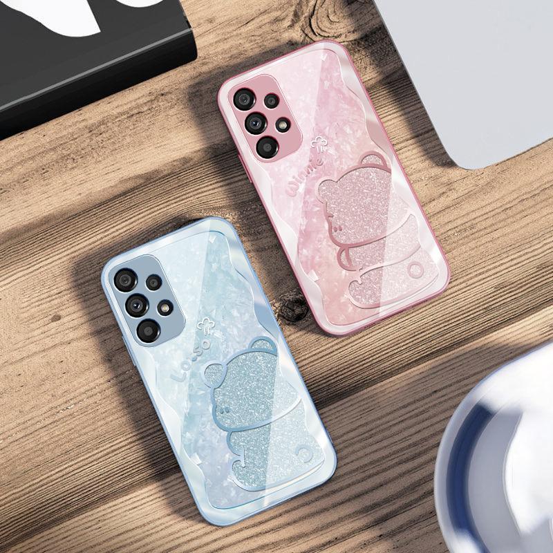 Stopniowo Wściekły Niedźwiedź Do Samsung Galaxy S10 4G S20 11E 30 S21 21 22 S24 Fe Pro S23 S25 Ultra 5G S9 Hartowane Szkło Etui Na Telefon