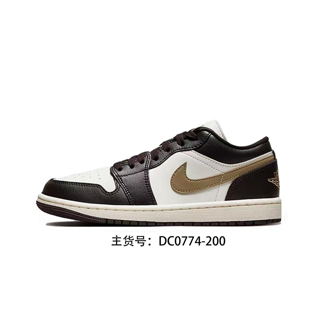 Jordan Air Jordan 1 Low Top Vintage Basketball Shoes Unisex Black Purple DC0774-200(Team413-)