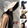 Bucket Hat Empty Top Sun Protection UPF50+ Wide Brim Summer Hat Women Lightweight Foldable Outdoor Travel Hat