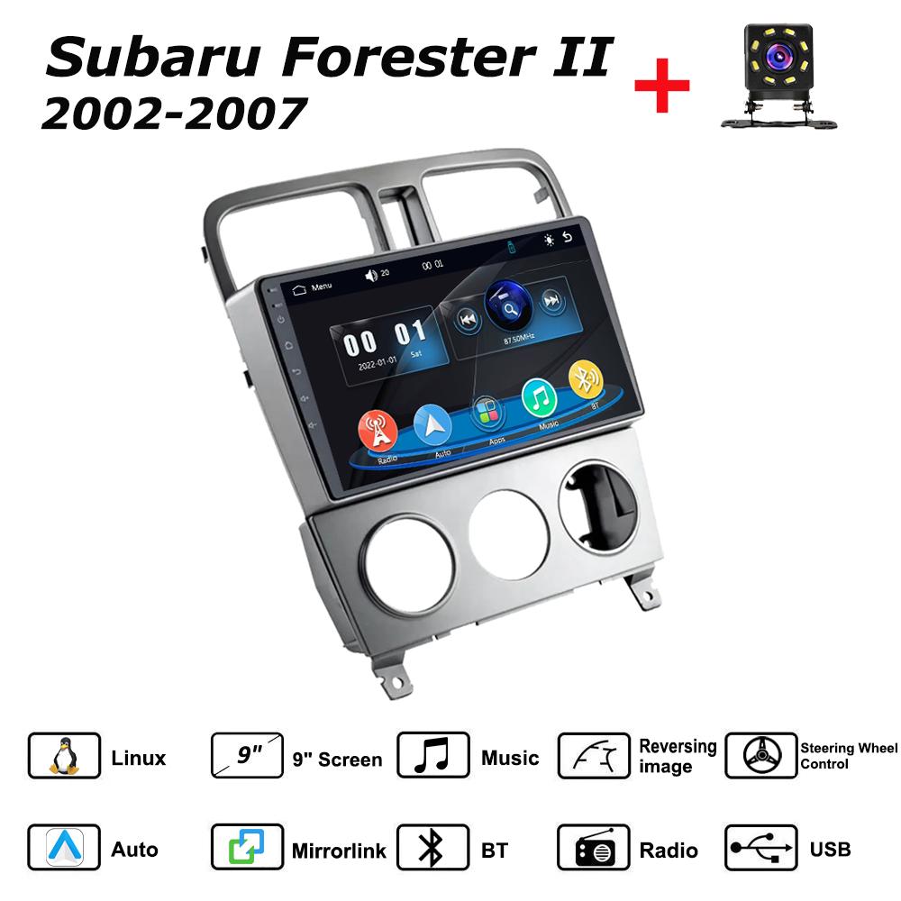 

Car Radio Multimedia MP5 Player Head Unit Stereo BT For Subaru Forester II 2002-2007 серый