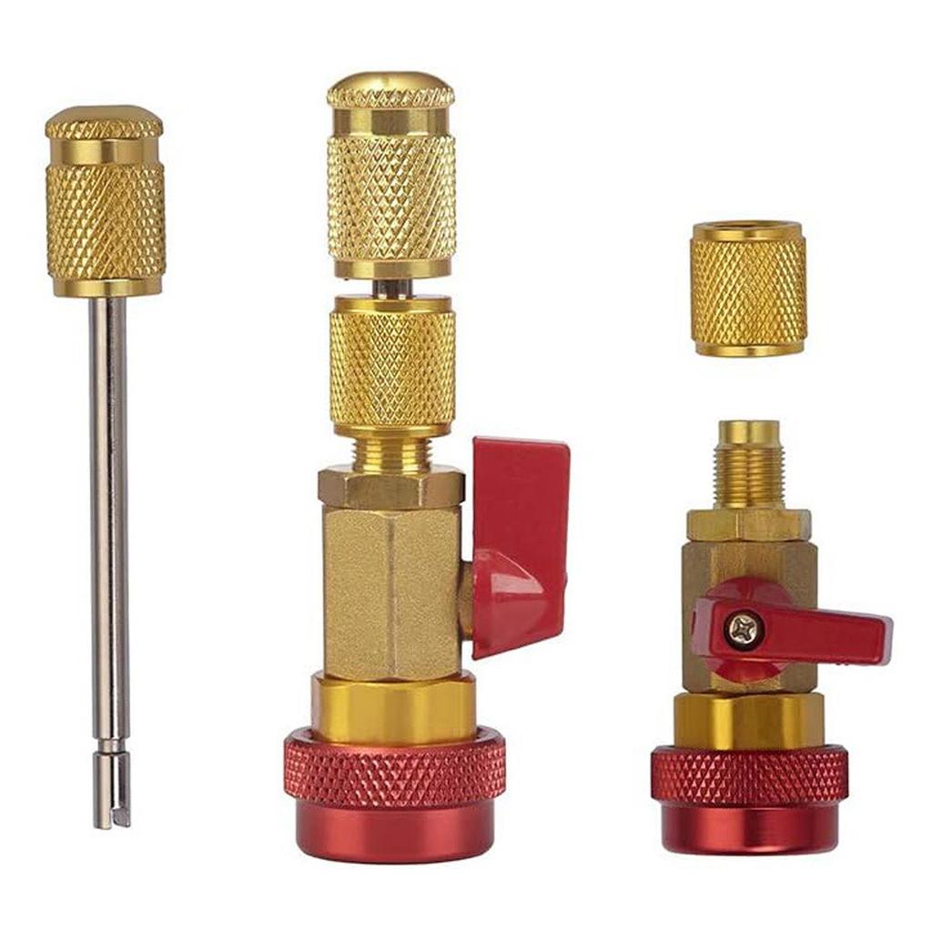 R134A R1234YF R22 Valve Core Remover Installer Tool Kits for Household and Automotive Air Conditioning Toolbox Package