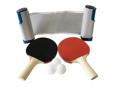 LITEC Family Table Tennis Play Table Tennis At Home with 2 and 3 Balls Set Rackets, Net, (108cm)