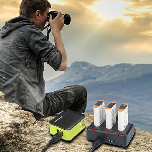 NP-BX1 Replacement Battery (3-Pack) and 3-Channel USB Charger Set for Sony NP-BX1 and Sony DSC-RX100,DSC-RX100 II,DSC-RX100M II,DSC-RX100 III,