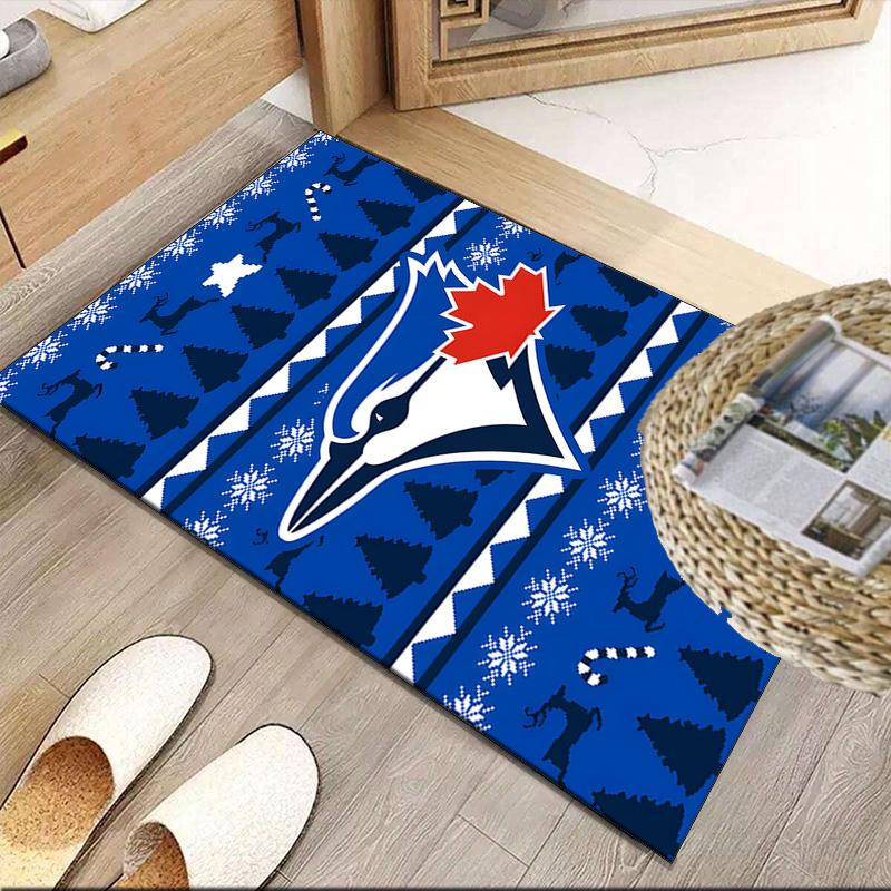 Blue Jays Logo Carpet, Kitchen Rugs, Yoga Mat, Non-Slip Mats, Rug for Bathroom, Living Room bedroom, Camping Rugs Christmas Gift