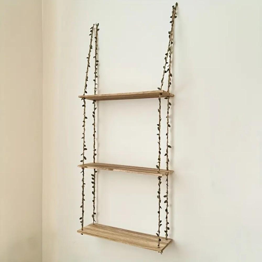 Bohemian Style Hanging Shelves 2/3 Layers Wall Rack New Wall Shelves  Bedroom Decor