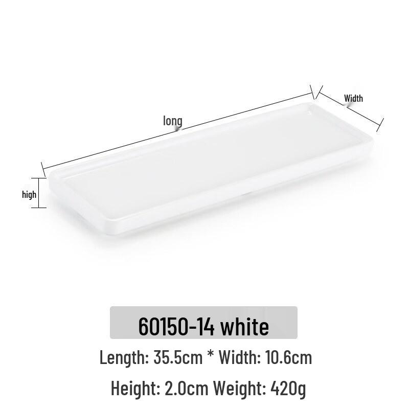 Меламиновый узкий прямоугольный мелкий поднос в японском стиле