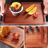Holzplatte Massivholz Essteller Unzerbrechliches Geschirr für Küche Geschirr Snacks Obstschale Dessert Servieren