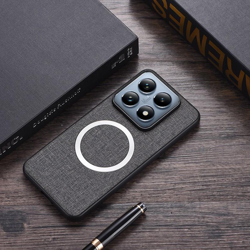 For Xiaomi Mi 14T Pro Case Luxury PU Magnetic Wireless Charging Protective Back Cover Case For Xiaomi Mi14T 14TPro Phone Shell