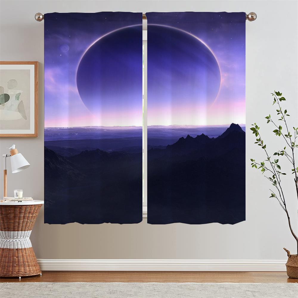 

Шторы Moon для украшения гостиной Шторы Black Out Шторы Blackout Дешевые вещи с бесплатной доставкой для дома Tentacles W50xH70cmx2pcs-CL