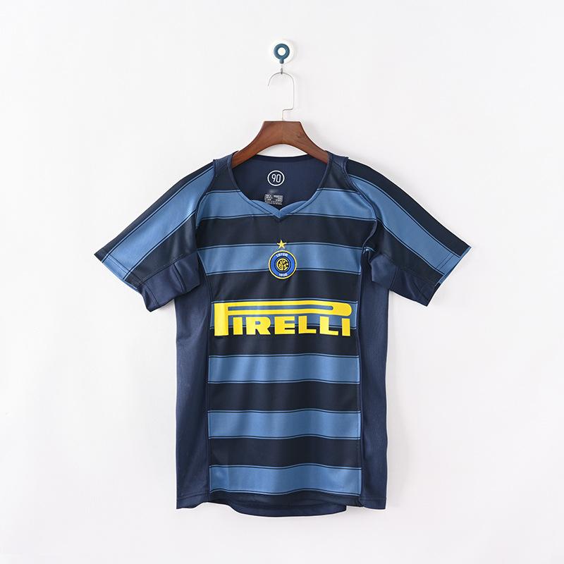0910 Inter Retro Full Series Jersey, Champions League Home and Away Long-sleeved Football Jersey, Commemorative Print Jersey