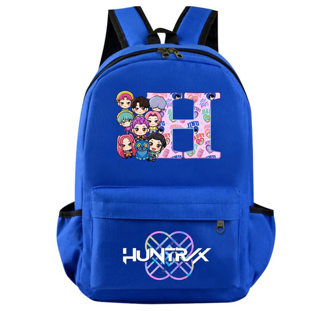 Mochila Estampada Caçadores de Demônios Kpop com 26 Letras Inglesas para Adolescente Estudante Menina Menino Mochila Escolar Bolsa de Livros Mulheres Grande Capacidade Bolsa de Viagem Presente para Criança Rucksak