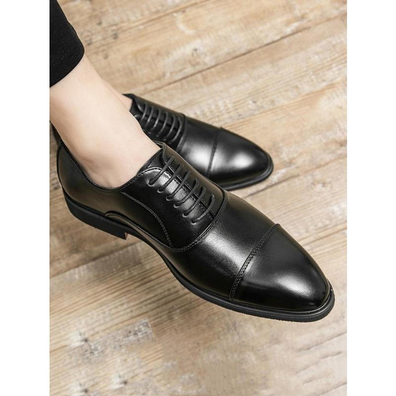 

Business Derby Shoes For Men, Lace-up Front Dress Shoes 42