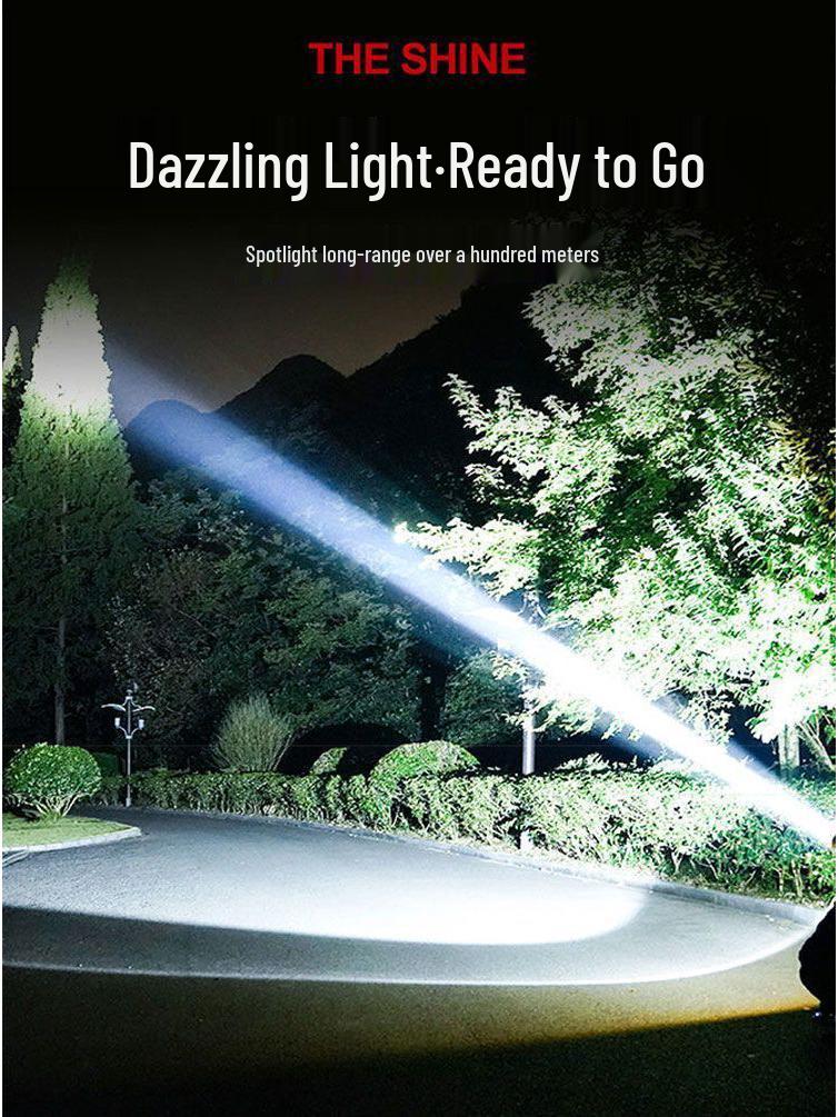 High Brightness Rechargeable Waterproof Headlamp for Night Fishing and Mining with Long Battery Life